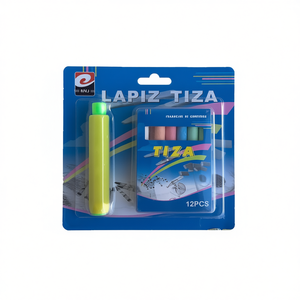 Gessetti Colorati 12 Pezzi con Astuccio, Forniture Artistiche per Scuola - Product Image 1