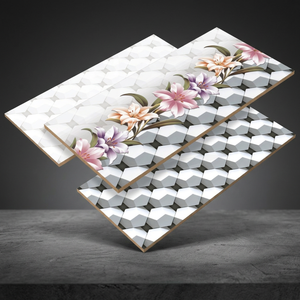 Carreaux de céramique muraux intérieurs modernes 300x600mm, aspect brique, brillants, biseautés, bon marché, meilleure qualité - Product Image 2