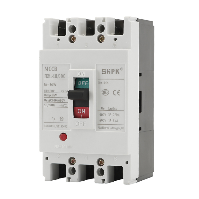 M1-63L/3300 16A-63A 3P Thermal Magnetic Trip MCCB Molded Case Circuit Breaker 35/50/85kA AC400V/690V Industrial Grade
