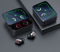 Earbud tws nirkabel bt, headphone gaming tipe-c dalam telinga stereo olahraga M90 pro max