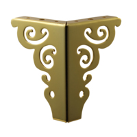 Pieds de canapé dorés de remplacement, pieds décoratifs en métal pour table basse, pieds de meuble TV, pieds décoratifs en fonte, pieds de canapé sculptés