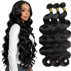 Extensions per <span class=keywords><strong>capelli</strong></span> indiani Remy all'ingrosso, tessitura a doppia trama, neri naturali, tinti e permanentati, lisci e senza grovigli - Product Image 1
