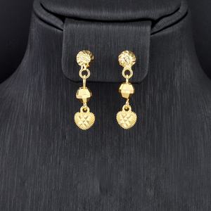 Jxx Suministro Directo, Pendientes de Corazón Chapados en Oro de Alta Calidad, Joyería Clásica de Moda con Circonita para Mujer, para Bodas y Fiestas - Product Image 3