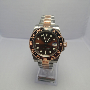 Wholesale Factory Supply Sapphire Crystal Automatic Movement <b>Mechanical</b> Men's Sport Luxury Rose Gold <b>Watch</b> - Product Image 1