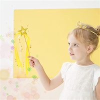 Neue Crystal Metal Star Fairy Wand Farbe Star Zauberstab Elf Baton Neuheit Mini Angel Star Zauberstab für Halloween Holiday Shows