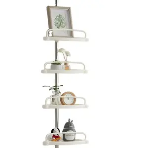 Organizador de Baño de 4 Niveles, Estante Telescópico para Bañera, Cesta de Ducha Giratoria, Estante de Almacenamiento Triangular en Forma de Abanico - Product Image 6