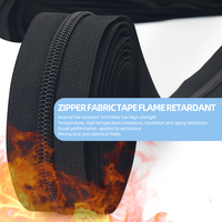 Fermeture éclair ignifuge personnalisée en usine OCO pour combinaison de lutte contre l'incendie Fermeture éclair ignifuge en nylon plastique pour vêtements pour combinaison ignifuge