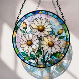 Acchiappasole Premium 7.5'' Eco-friendly in Vetro Colorato Stile Art Déco Girasole, Proiettore Arcobaleno per Matrimoni, Natale, Casa e <span class=keywords><strong>Giardino</strong></span> - Product Image 1