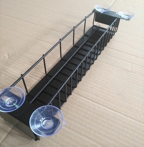 Rak <span class=keywords><strong>Display</strong></span> Kawat Logam dengan Cangkir Hisap untuk Digantung di Pintu Kulkas, Rak Minuman - Product Image 1