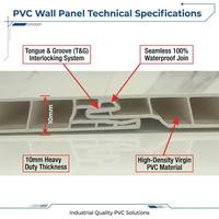 Panneau mural en PVC de 10 mm d'épaisseur, effet marbre, effet scintillant doré, imperméable, entretien facile, salle de bain, cuisine, douche, garantie 5 ans