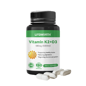 Capsules molles d'huile de poisson Lifeworth avec vitamine D3 et oméga-<span class=keywords><strong>3</strong></span> pour adultes Supplément de vitamine K2 triglycéride - Product Image 3