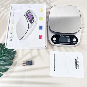 उच्च गुणवत्ता वाले इलेक्ट्रॉनिक स्केल 3/5/10 किलो वजन घरेलू रसोई मिनी डिजिटल स्केल बैटरी बेकिंग केक उपकरण की आपूर्ति के साथ - Product Image 4