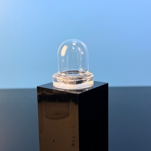Cloche en <span class=keywords><strong>quartz</strong></span> à dôme de 30 mm de diamètre, personnalisée pour réactions gazeuses, avec services de soudage et de pliage, <span class=keywords><strong>quartz</strong></span> pur à 99,995 %, sans ozone - Product Image 1