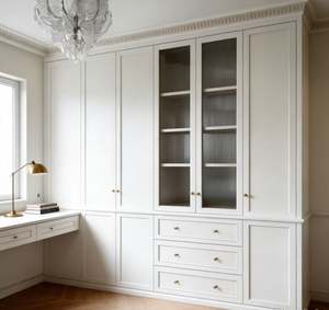 Armoire en bois personnalisée BALOM, placard de chambre à coucher avec miroir, armoire sur mesure, meubles pour la maison et l'hôtel - Product Image 5