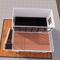 Maison conteneur modulaire préfabriquée en acier personnalisable de 20 pieds et 40 pieds, Tiny Living, avec cloisons en panneaux sandwich, design moderne 7