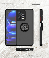 Etui de voiture magnétique pour Xiaomi 12 Finger Ring Bracelet Soft Cover Phone Case pour HONOR 90 X5 PLUS X6A X7B X8B X9B X9A