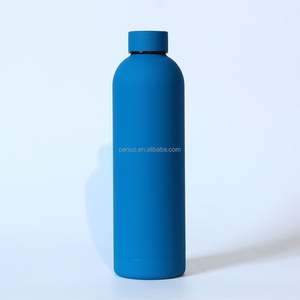 Botella de Agua de Alta Calidad, Aislada al Vacío, de Metal Negro, 500 ml, con Logotipo Personalizado, Botella de Agua de Acero Inoxidable - Product Image 4