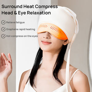 Masajeador de cabeza y ojos portátil <span class=keywords><strong>2</strong></span> en 1 con calor, 4 modos y 3 niveles de calefacción, temporizador automático, batería de 2000mAh, ayuda para dormir - Product Image 5