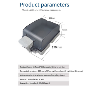 Prise murale étanche IP66 pour <span class=keywords><strong>extérieur</strong></span>, standard universel, avec interrupteur et <span class=keywords><strong>rallonge</strong></span>, pour la recharge électrique, fabriquée directement par le fabricant - Product Image 6