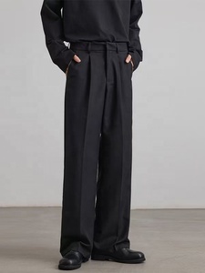 <span class=keywords><strong>Pantaloni</strong></span> da uomo in stile coreano alla moda con pieghe a trapezio - <span class=keywords><strong>Pantaloni</strong></span> casual da uomo sofisticati e versatili, <span class=keywords><strong>comodi</strong></span> e dalla vestibilità ampia - Product Image 3