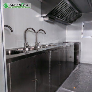 Restauration commerciale 12 pieds avec réfrigérateur et hotte de cuisine Food Truck Food Trailers Snack Ice Cream BBQ Mobile Bar à vendre - Product Image 5