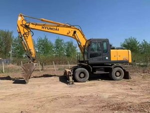 Excavadora de Ruedas Hyundai 210W-7 Usada en Venta, Buen Estado, 21 Toneladas, Excavadora Hidráulica de Segunda Mano 210W-7 210W-9, Maquinaria de Construcción - Product Image 2