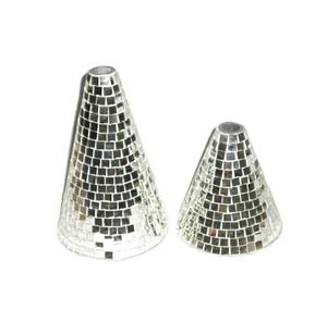 Jarrones de hierro de mosaico de vidrio, colores a petición de los compradores, se pueden hacer disponibles, jarrones de decoración para el hogar y bodas - Product Image 1