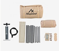 HISPEED Tentes d'extérieur Imperméable Maison Famille Glamping Oxford Air Pole Glamping Maison gonflable Tente