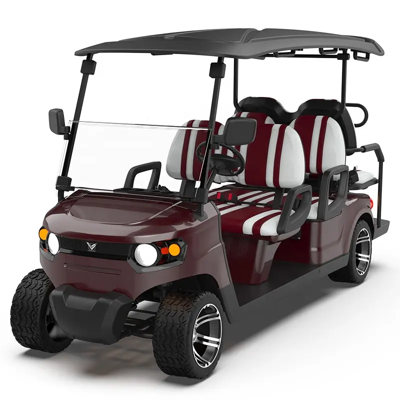 Elektrische Golf Buggy Nieuw Ontwerp 6 Zitplaatsen Custom Street Legale Elektrische Golfauto 'S Te Koop Off Road Golfkar