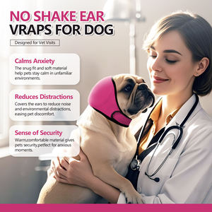 Couvre-oreilles pour chien anti-anxiété et anti-vibration pour hématome, protection d'oreille élastique et imperméable avec effet calmant - Product Image 4