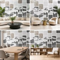 Papier peint mural 3D moderne en filigrane de montagne, motif géométrique quadrillé, taille personnalisée pour hall d'hôtel, bureau et intérieur