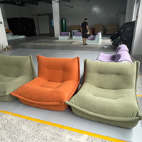 Canapé modulaire sectionnel moderne en tissu, sans accoudoirs, pour salon, appartement, hôtel, rempli, compression sous vide