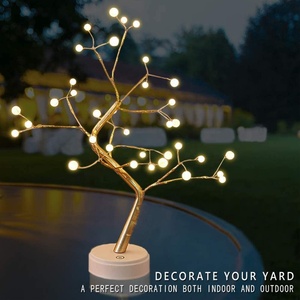 Lámpara de Árbol Bonsái de Mesa de 20 Pulgadas con 36 Luces LED de Perlas, Decoración de Árbol de Luz Artificial DIY para Regalo, Festival, Vacaciones - Product Image 5