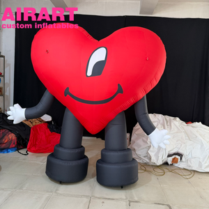 Muñeco Inflable con Forma de Corazón de Dibujos Animados para Decoración Navideña - Product Image 5