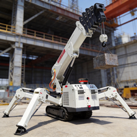 Guindaste Aranha RST L-618 com Certificação CE e EPA, Movido a Diesel/Elétrico, Capacidade de 3, 5 e 8 Toneladas, Lança Telescópica, Guindaste de Esteira com 1 Ano de Garantia