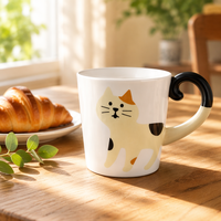 Tasse à queue de chat, tasses pour le café ou le thé