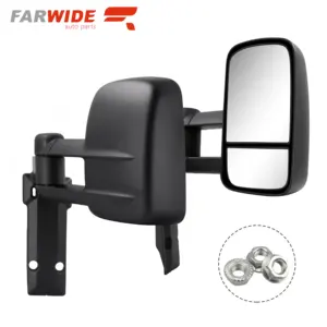 FARWIDE Manual Do Reboque Espelhos Extensíveis Para Toyota 1984-2022 Land Cruiser 70 75 76 78 79 Series