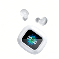 Écouteurs intra-auriculaires TWS avec écran UI, écouteurs TWS avec ANC, écouteurs sans fil sportifs, prise en charge de la carte TF