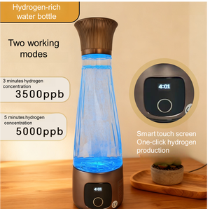 Botella de Agua de Hidrógeno Portátil con Electrodos de Platino para Agua Alcalina Antioxidante y Bienestar de la Salud - Product Image 2