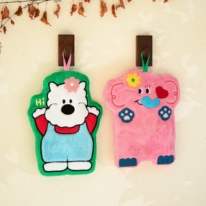 <span class=keywords><strong>Toalla</strong></span> de Mano <span class=keywords><strong>Infantil</strong></span> para Baño, de Secado Rápido, Absorbente, con Forma de Cachorro de Coral, para Fiestas en el Bosque - Product Image 5
