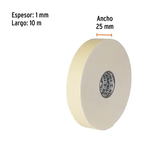 BOX 6 Nastro biadesivo 25 mm x 10 m, TRUPER - Product Image 2