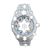 Montre de luxe en acier inoxydable, cadran analogique rond en saphir, fermoir pliant lumineux, design tendance