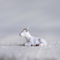 Petite figurine religieuse blanche, 9 pièces/ensemble, crèche en résine, figurine de Jésus, artisanat, système de naissance de Jésus, décoration de table de Noël