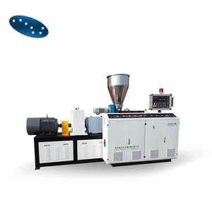 Extruder machine plastic PVC Twin screw extruder