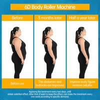 S Doppelgriff 360° Rotierender Innerer Kugelroller-Massagegerät Mikrovibrationstechnologie Ganzkörper-Schlankheitsmassage Gesichtsstraffung Schmerzlinderung