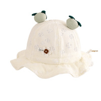 Sombrero de PVC para Bebé Niño y Niña, Estilo Primavera/Otoño, Diseño Floral Bonito, Protección Solar, Ajustable para Recién Nacidos y Niños Pequeños