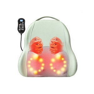 Coussin de massage multifonctionnel avec télécommande pour le cou, le dos et la taille, avec fonction de thérapie thermique - Product Image 1