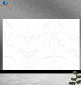 Nouvelle Collection 2026 : Dalles en Pierre Frittée Polie 1600x3200x12mm Gris Foncé/Blanc/Brûlé Or Antidérapantes et Résistantes aux Acides pour Revêtements de Sol et Murs - Product Image 2