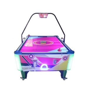 เครื่องเล่นฮอกกี้แบบหยอดเหรียญสำหรับสองผู้เล่น เกมอินเตอร์แอคทีฟในร่ม ศูนย์เกมกีฬาในร่ม เครื่องเล่นฮอกกี้อากาศ - Product Image 2
