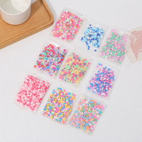 Accessoires pour coques de téléphone en PVC : Gel crème de remplissage pour slime, à paillettes colorées, en argile faite main DIY